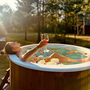 Купель круглая с вставкой из композита для купания фото - 8 Круглая купель фото фото - 8