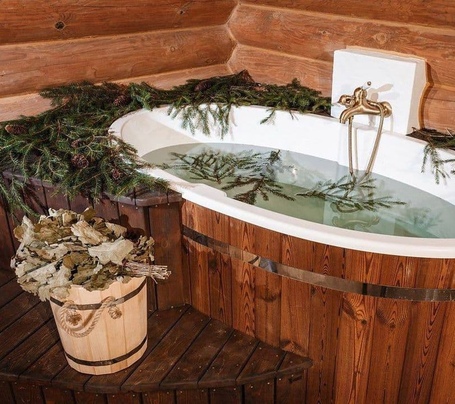 Купель Polar Spa STANDART 68 овальная для 1 человека (термососна темная)  фото - 9